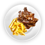 Chips, Cheese & Doner Meat 