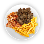 Chips & Mixed Doner Meat 